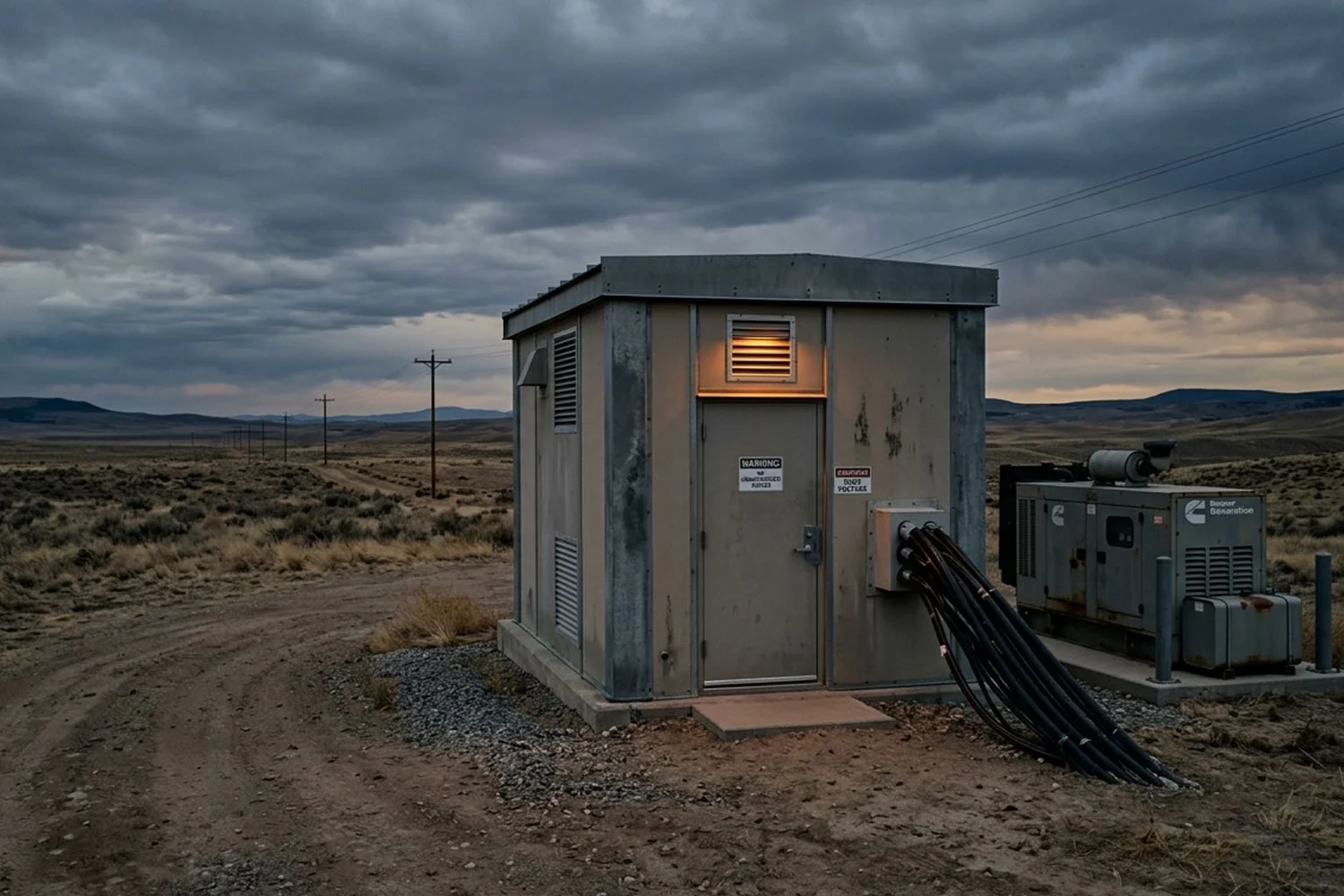 Inside an ILA hut build-out